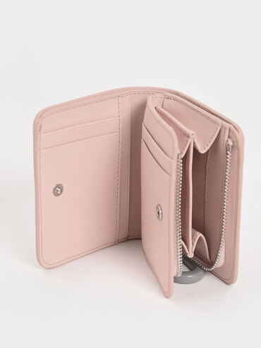 Mini Top Zip Small Wallet, Pink, hi-res