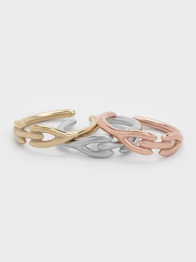 Kris Sculptural Ring, Gold, hi-res