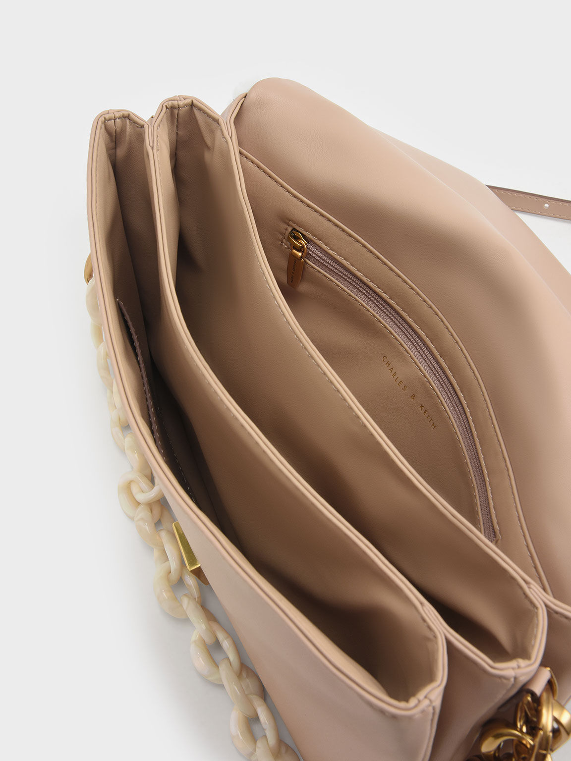 Evelynn Push-Lock Textured Shoulder Bag, Multi, hi-res
