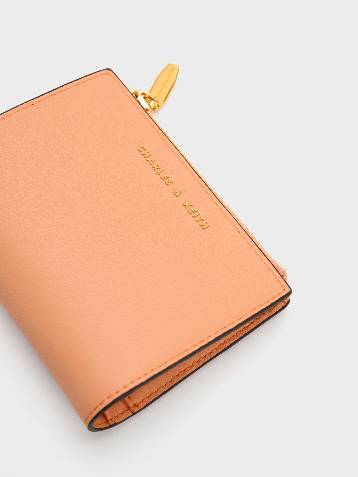 Cartera pequeña Harmonee con cremallera, Naranja, hi-res