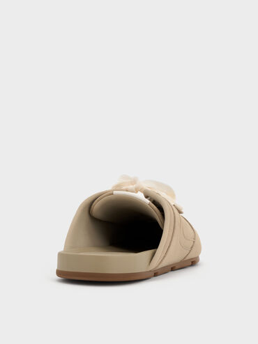Textured Lace-Up Slip-On Sneakers, Taupe, hi-res