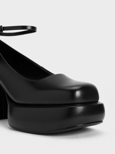 Monique Ankle-Strap Platform Pumps, Black Box, hi-res