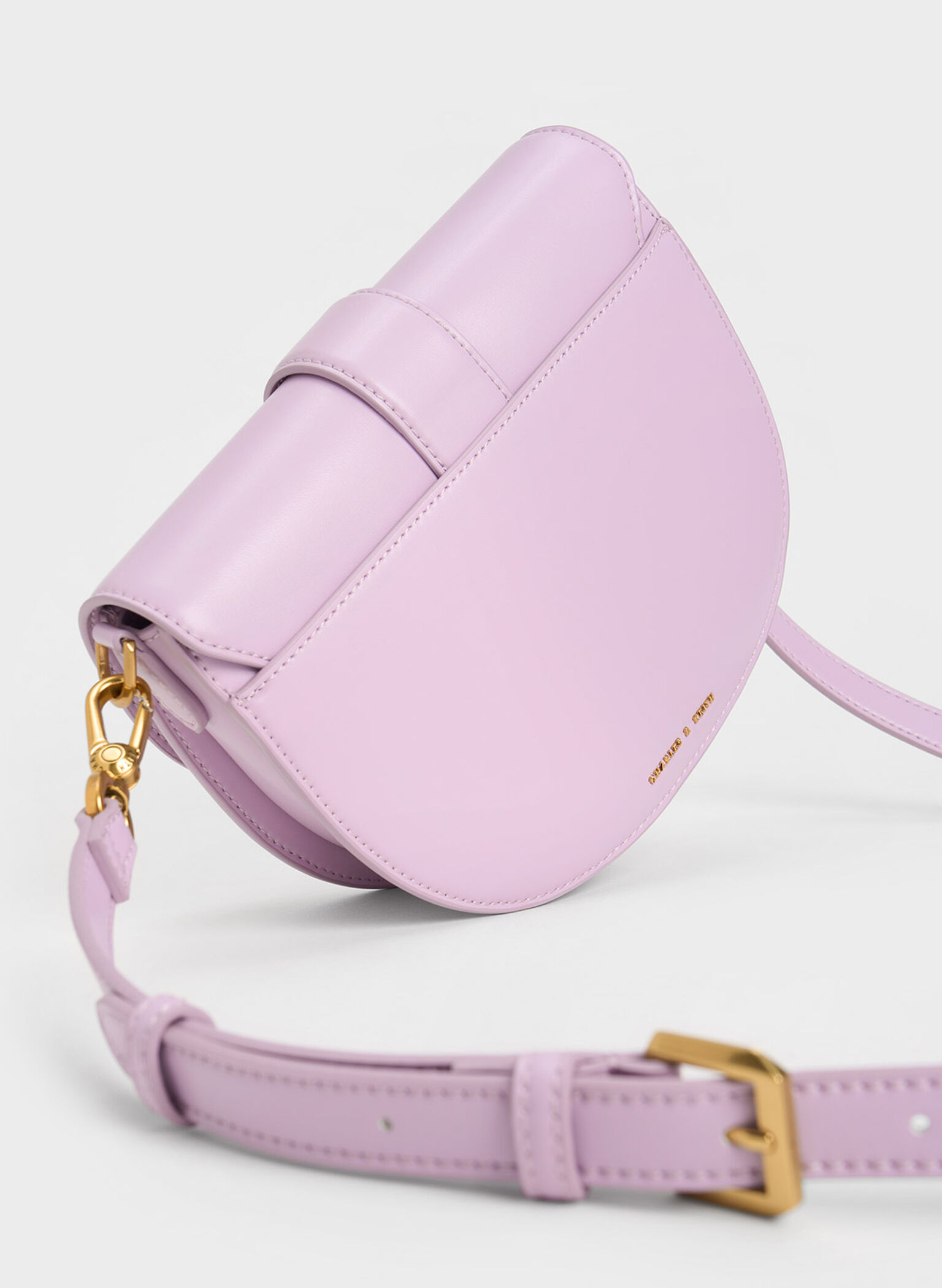 Gabine Saddle Bag, Lilac, hi-res