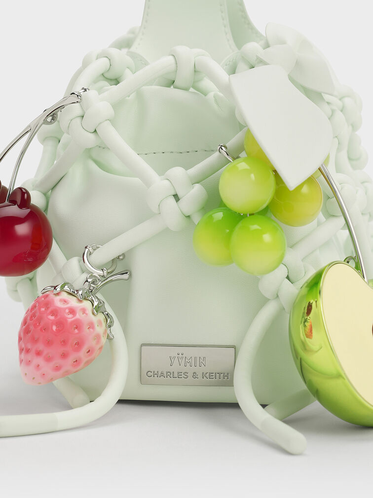 Bolso Ally fruncido y flexible con nudo, Mint Sorbet, hi-res