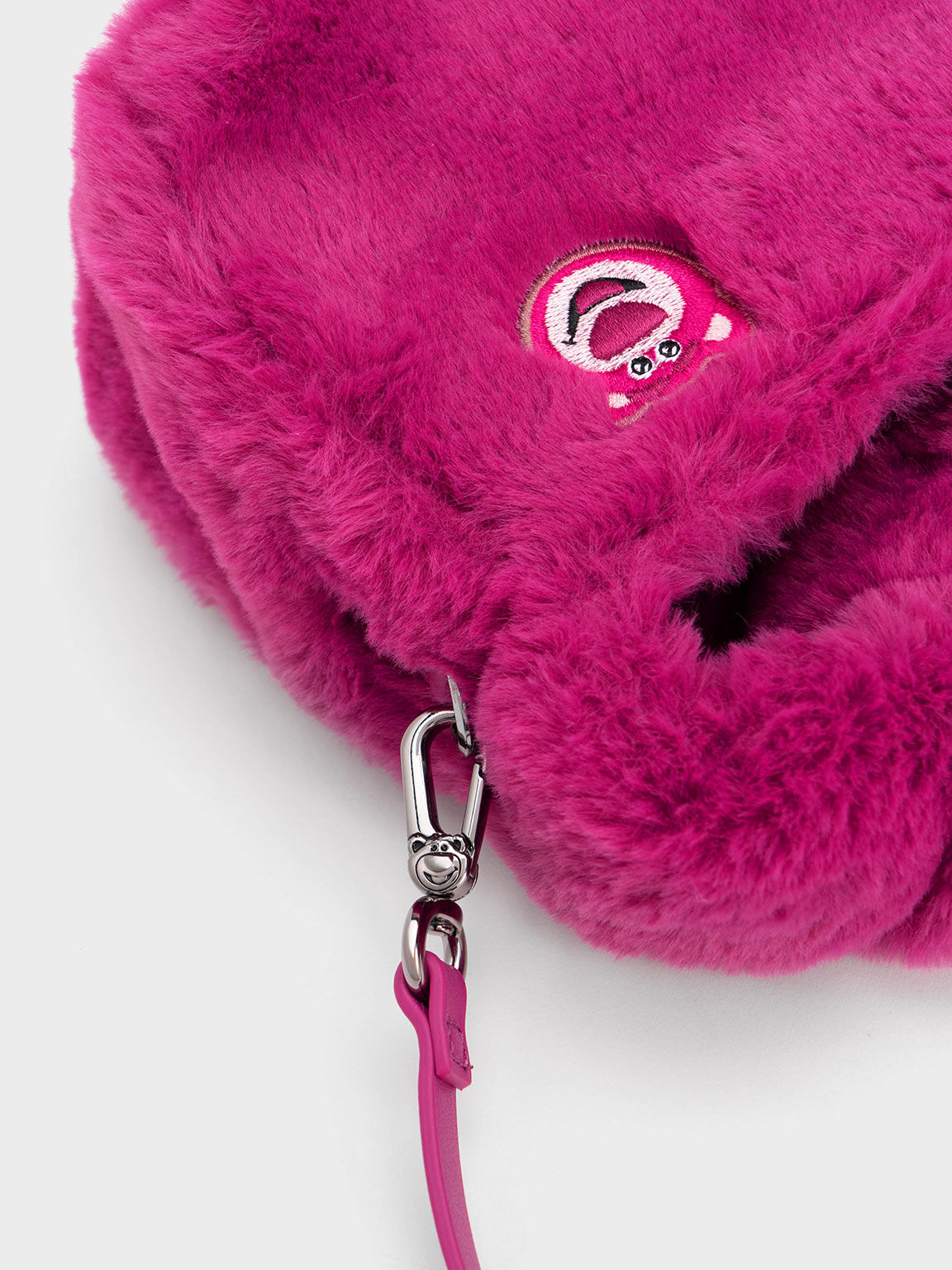 Lotso Furry Knotted Bag, Purple, hi-res
