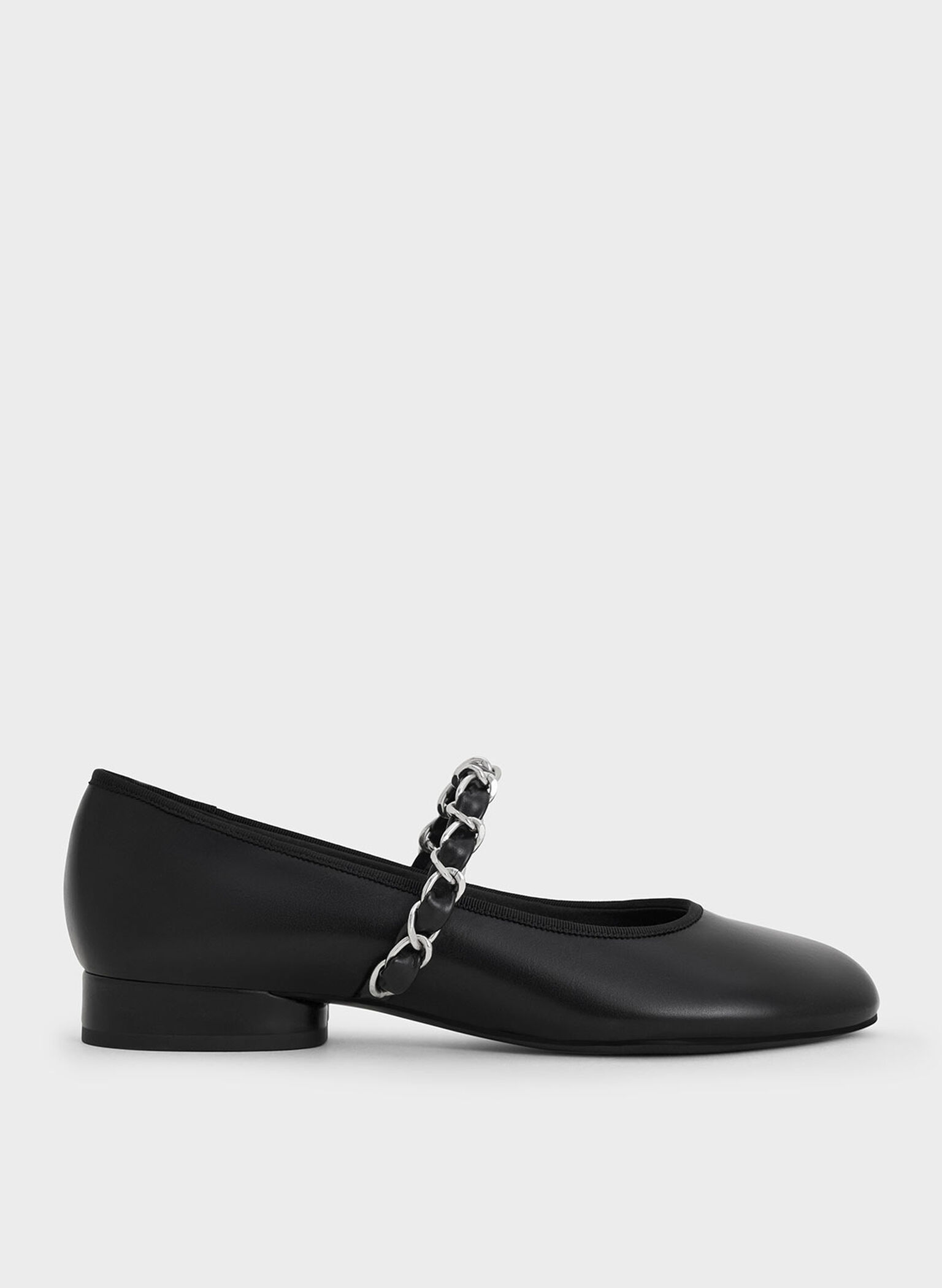Braided-Strap Mary Janes, Black, hi-res
