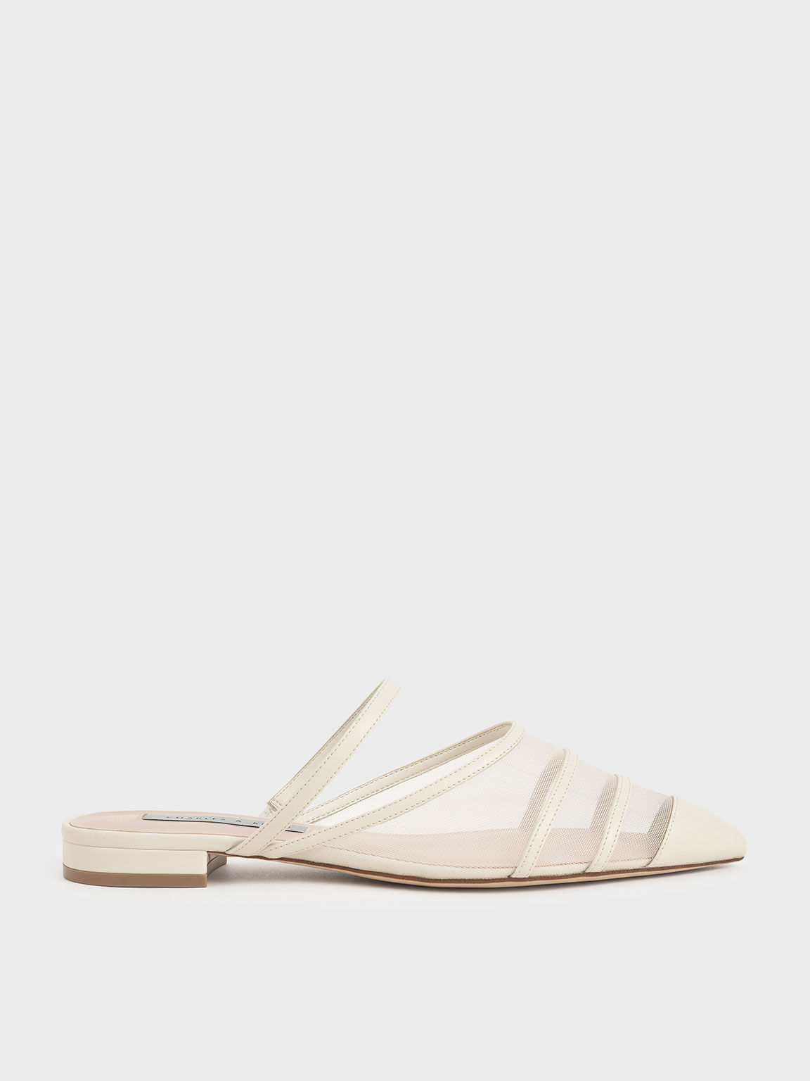white slip on mules