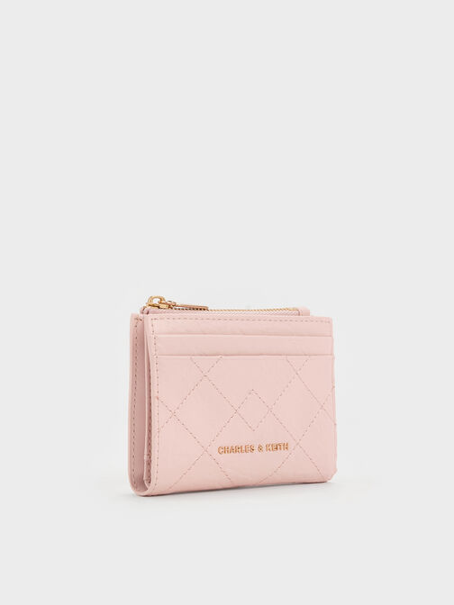 Duo Quilted Small Wallet, Soft Pink, hi-res