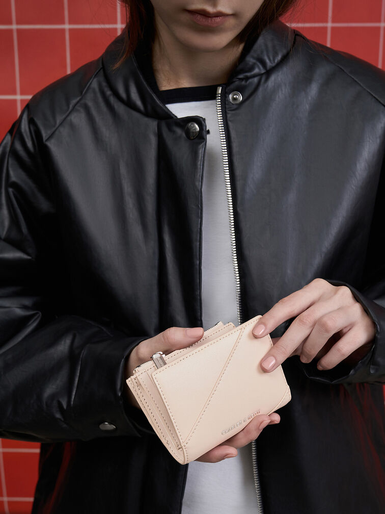 Trin Stitch-Trim Wallet, Oat, hi-res