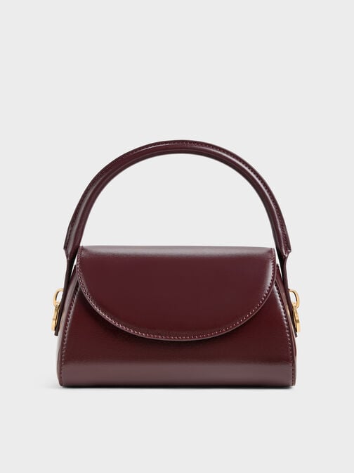 Kaila Front Flap Top Handle Bag, Wineberry Red, hi-res