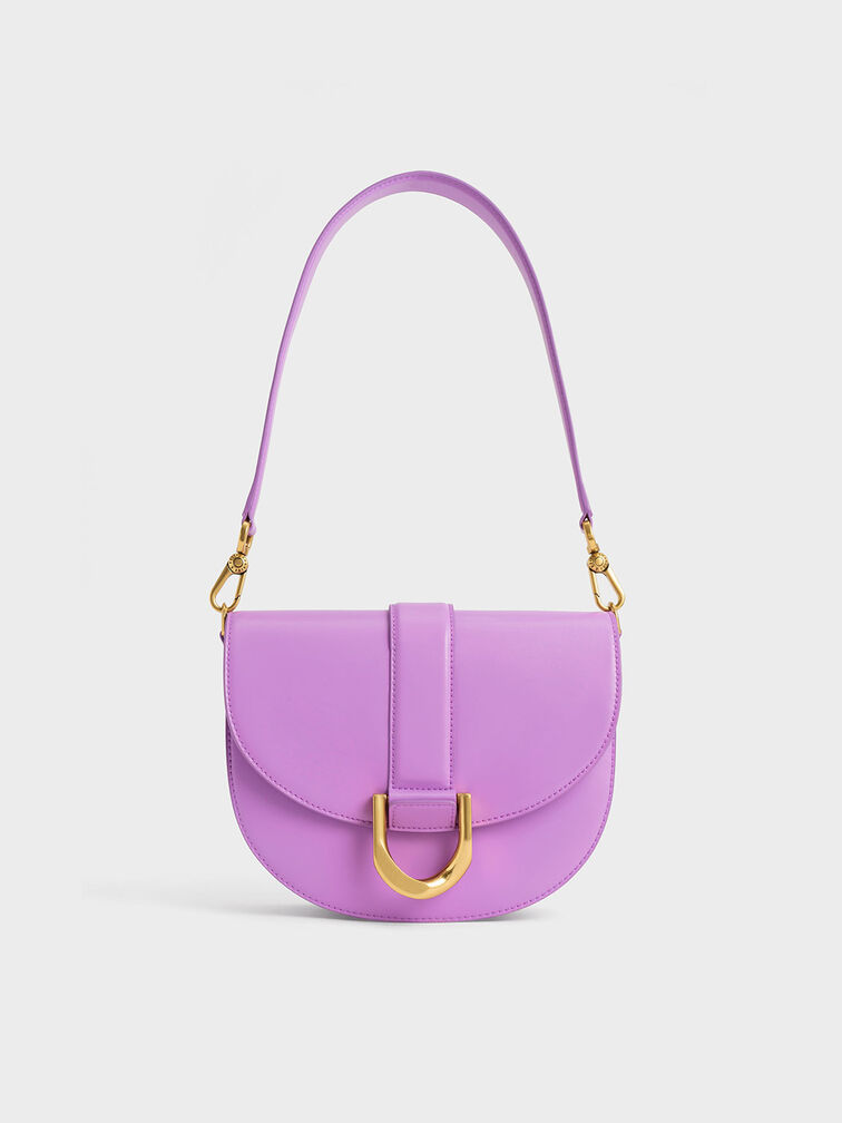 Gabine Saddle Bag - Violet