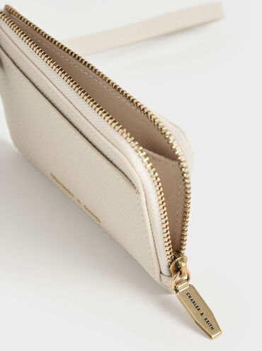 Multi-Slot Wristlet Card Holder, Cream, hi-res