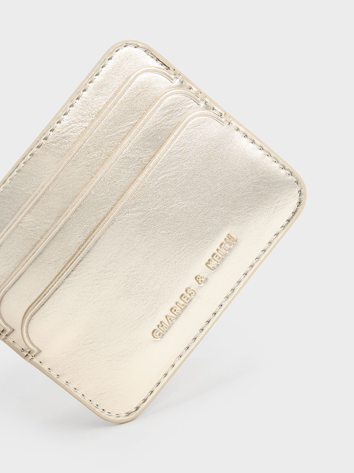 Multi-Slot Cardholder, Gold, hi-res