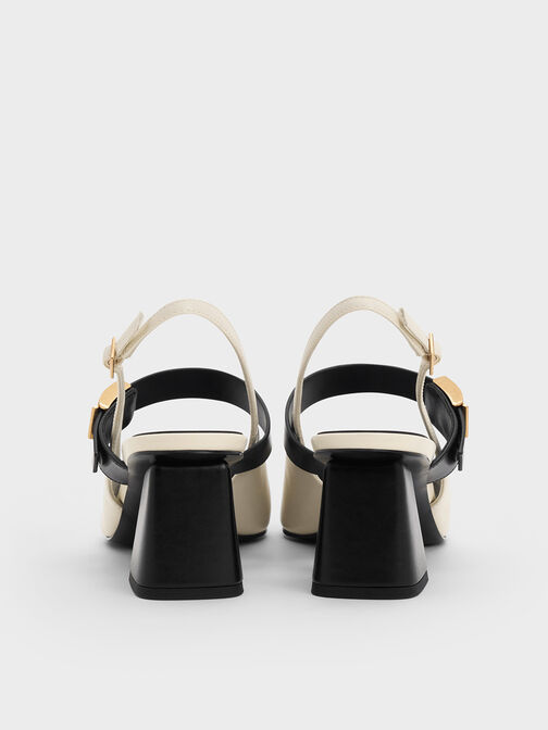 Zapatos Mary Jane destalonados Yvette, Blanco tiza, hi-res