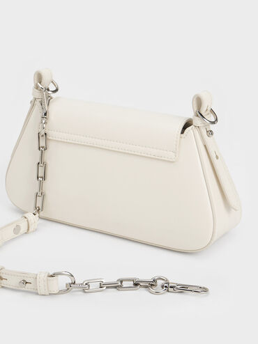 Olivia Trapeze Shoulder Bag, Cream, hi-res