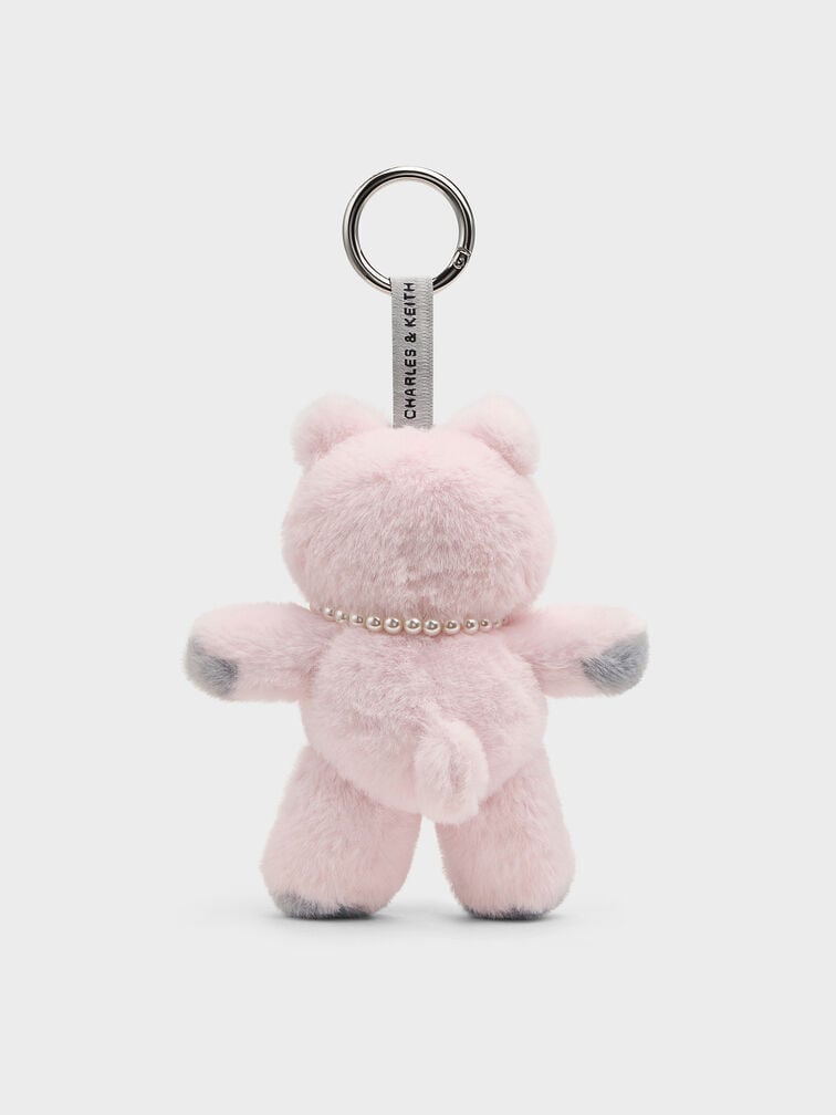Dodie Heart-Necklace Pink Bear Charm, Multi, hi-res