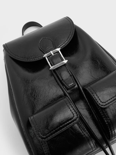 Mochila de lona Bryna, Noir, hi-res