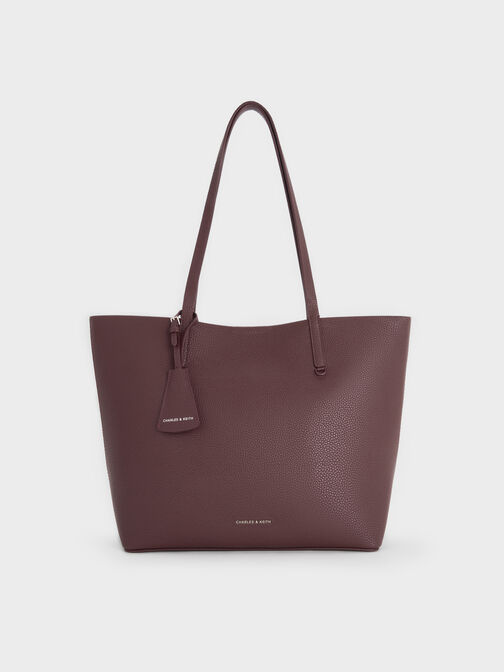 Beryl Tote Bag, Wineberry Red, hi-res