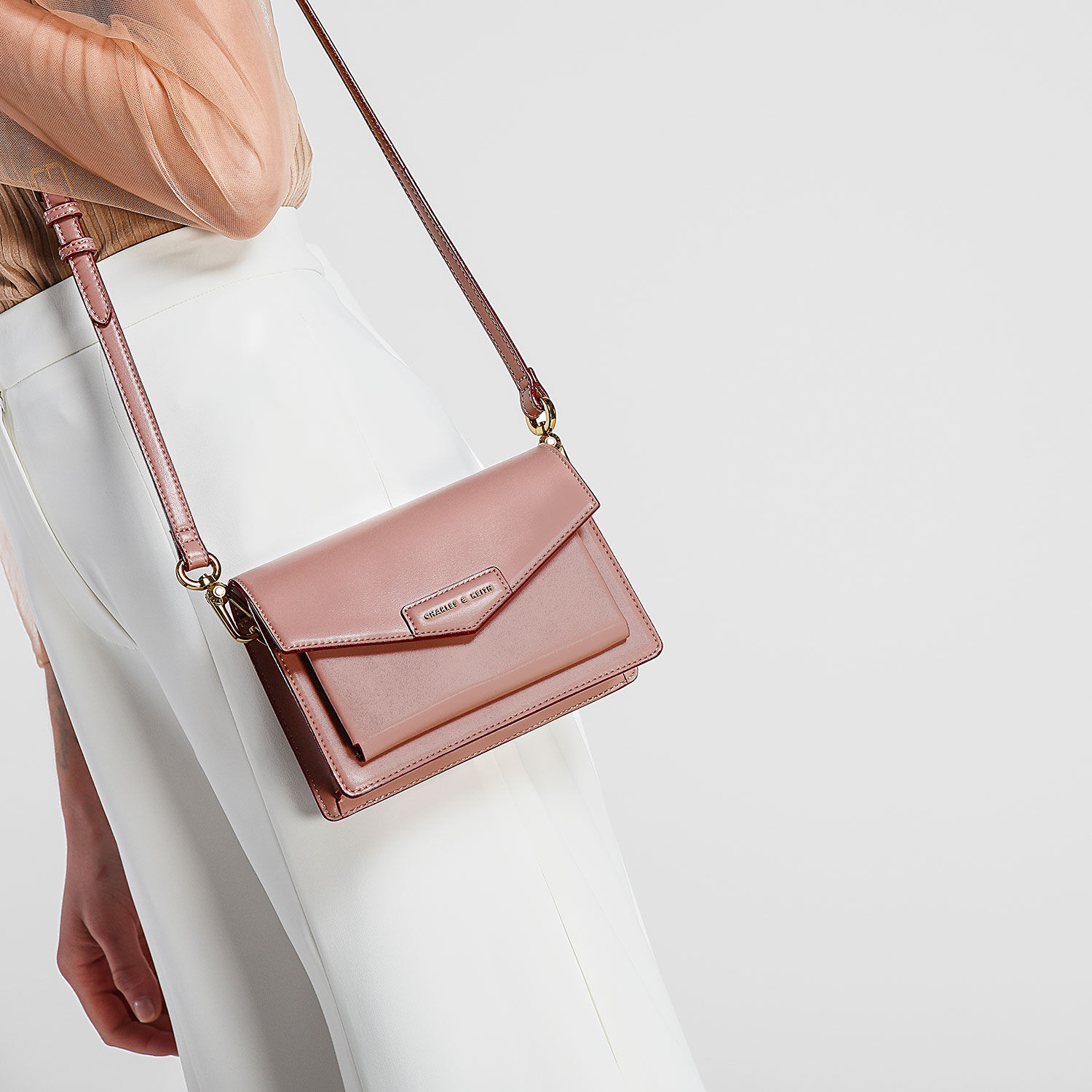 Charles and keith envelope satchel