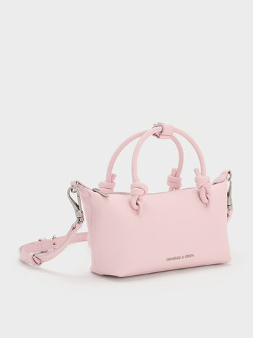 Sac cabas à poignée nouée Sammie, Cotton Candy Pink, hi-res