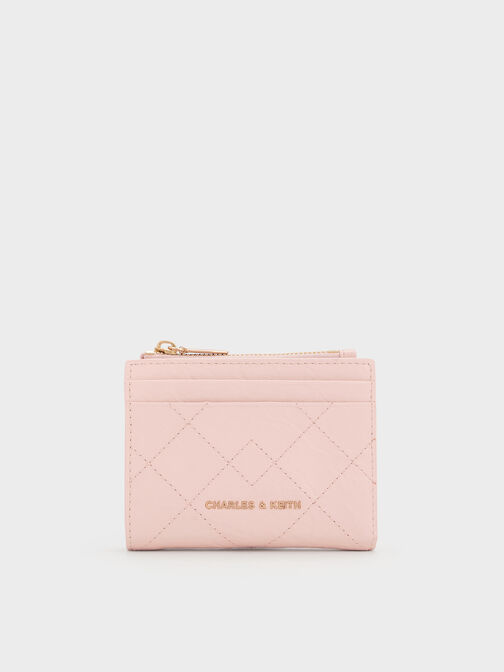 Duo Quilted Small Wallet, Soft Pink, hi-res