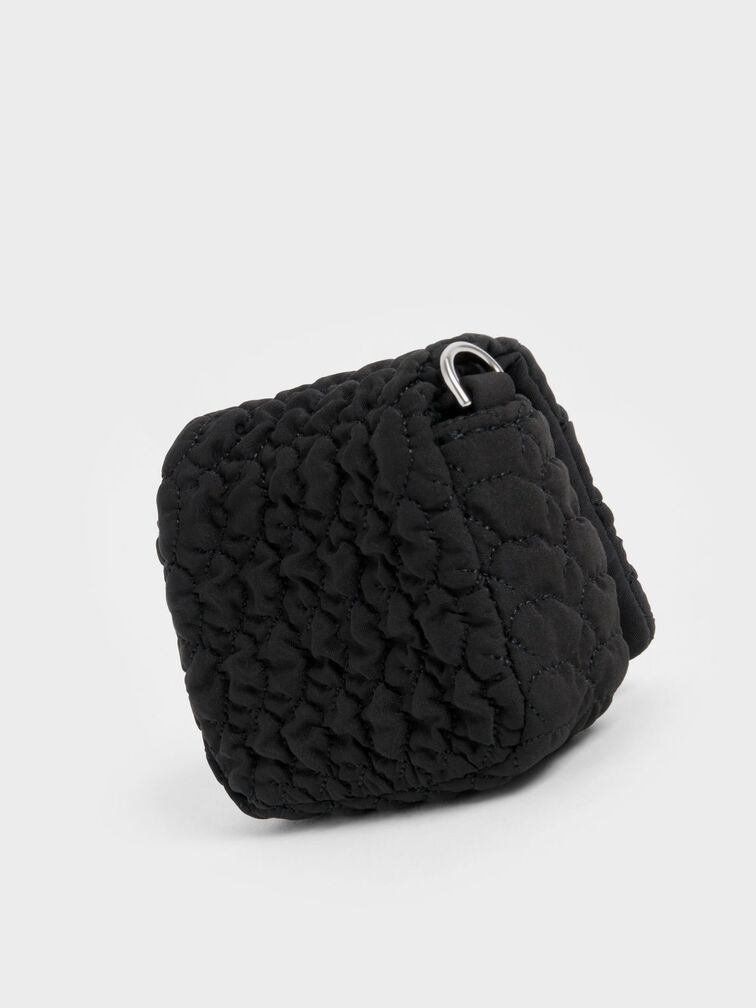 Black Koa Nylon Crossbody Bag - CHARLES & KEITH UK