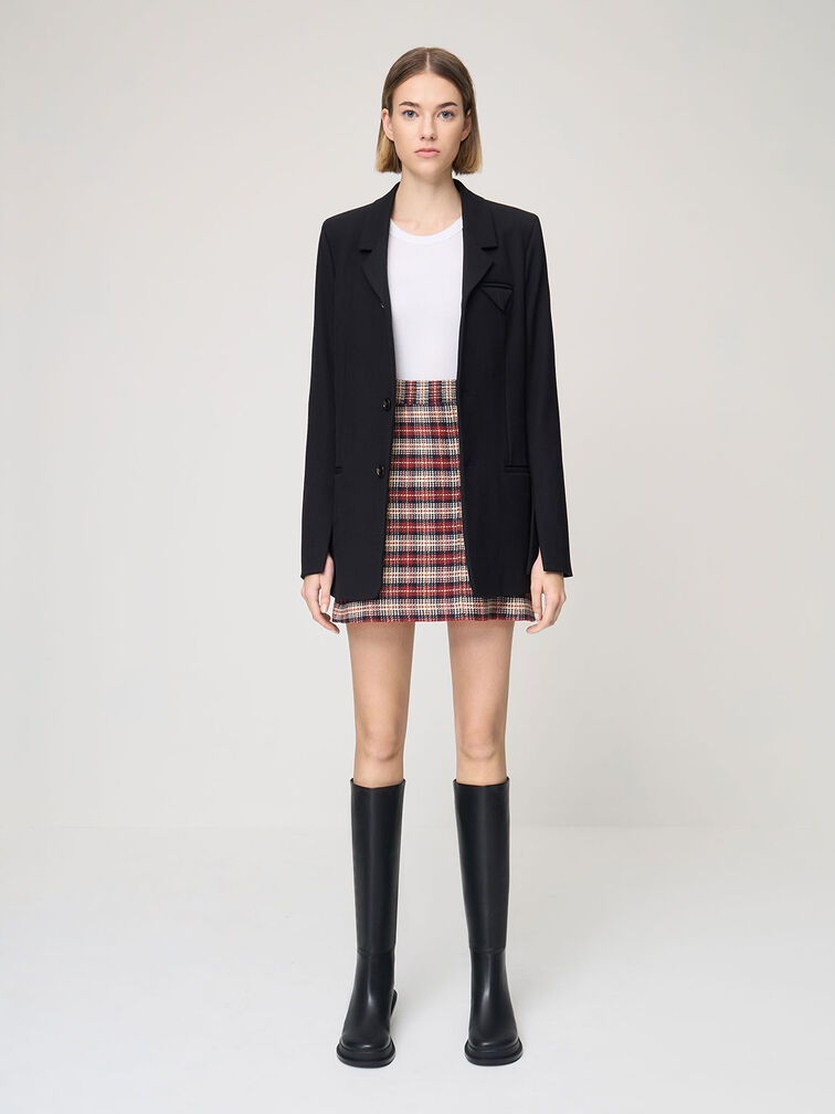 Frida Leather Knee-High Boots, Black, hi-res