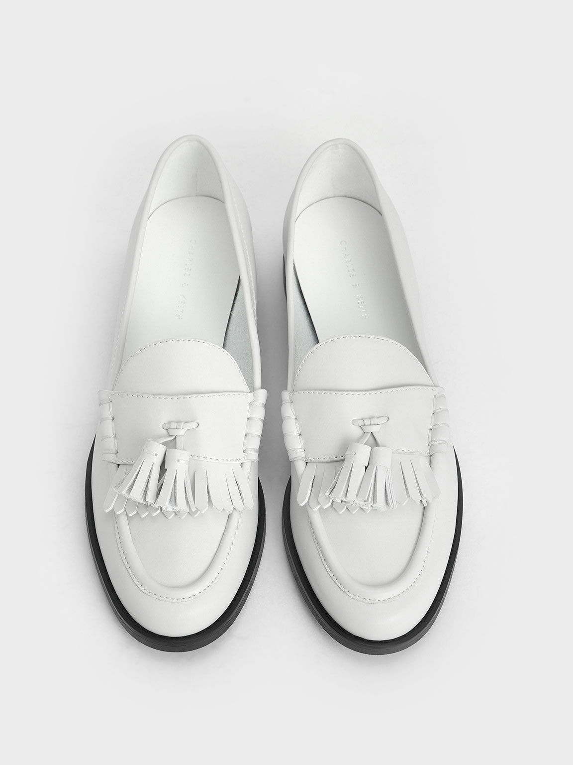 Mocasines Penny con borlas, Blanco, hi-res