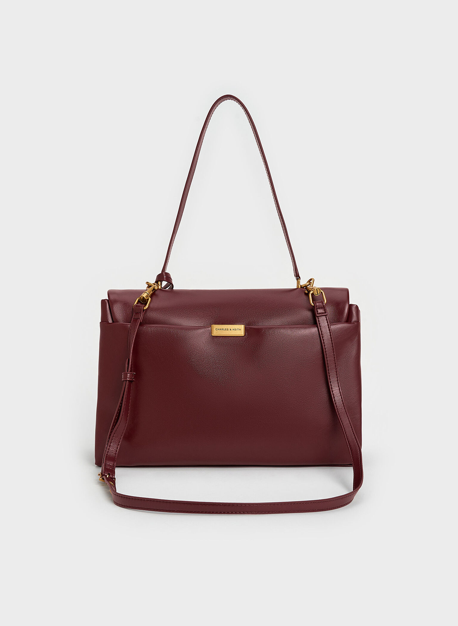 Kerry Top Handle Satchel Bag, Mulberry Plum, hi-res
