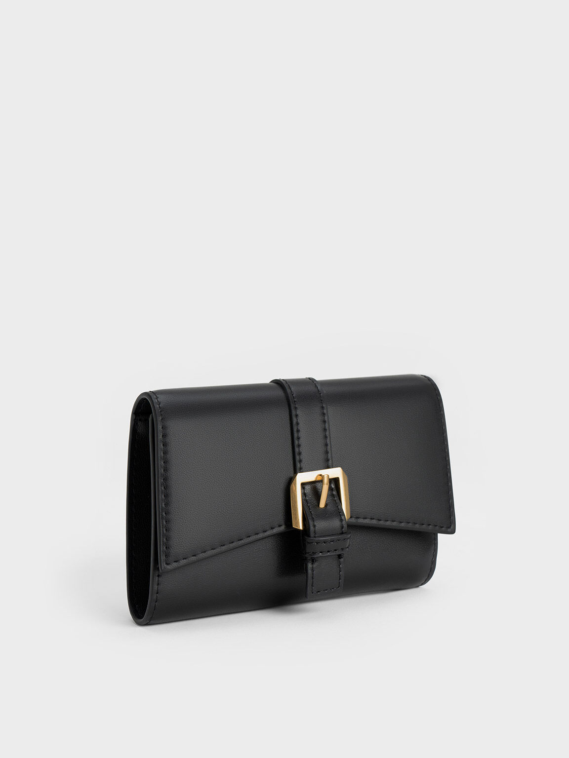 Annelise Belted Wallet, Black, hi-res