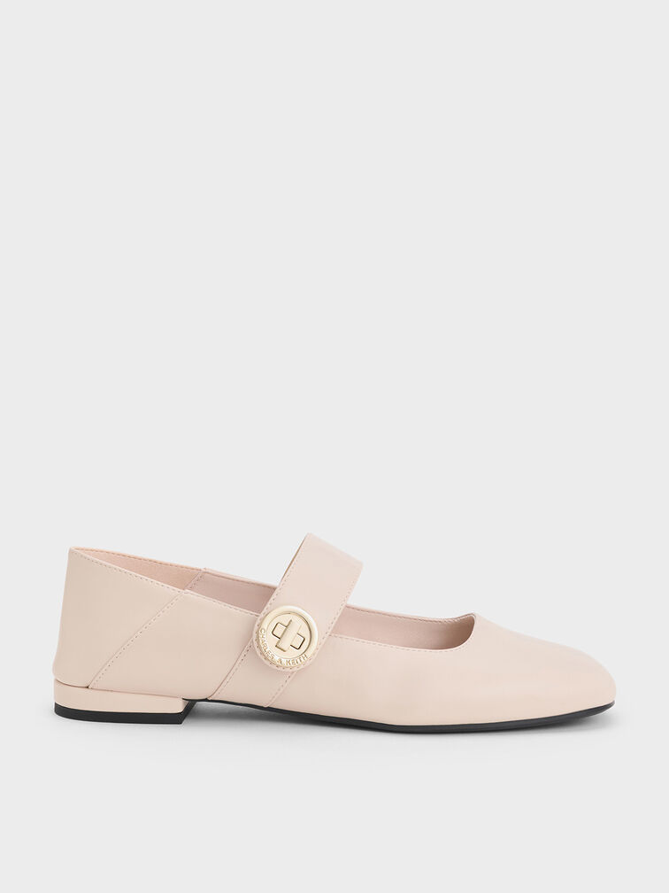 Zapatos planos Yara Mary Jane, Crema, hi-res