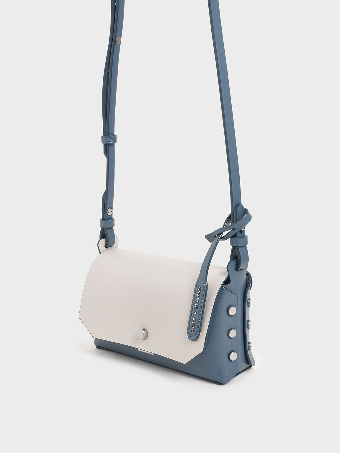 Mini Reversible Front Flap Crossbody Bag, Blue, hi-res
