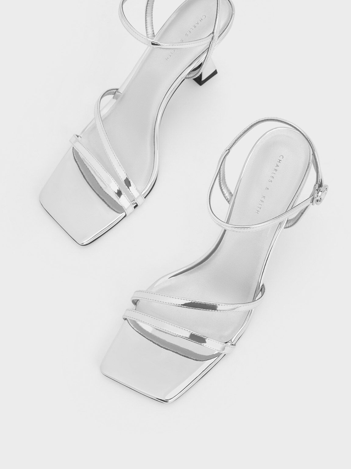 Silver metallic sandals deals