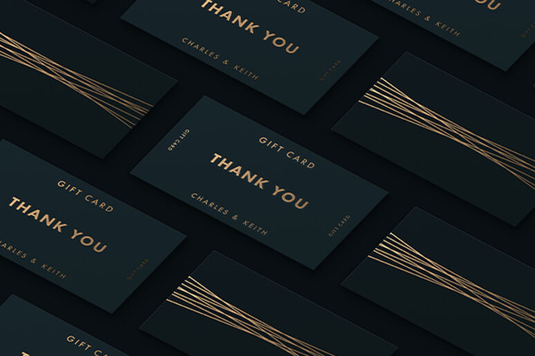 Thank You Gift Card, Silver, hi-res