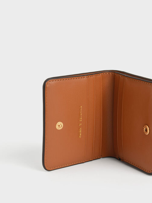 Zip Around Card Holder, Cognac, hi-res