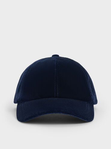 Velvet Cap, Dark Blue, hi-res