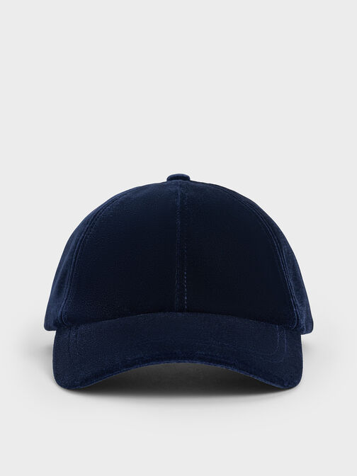 Velvet Cap, Dark Blue, hi-res