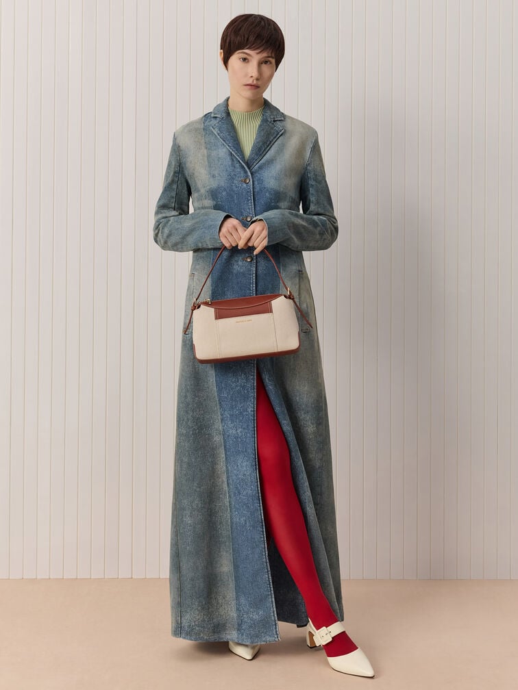 Roan Canvas Top Handle Bag, Brick, hi-res