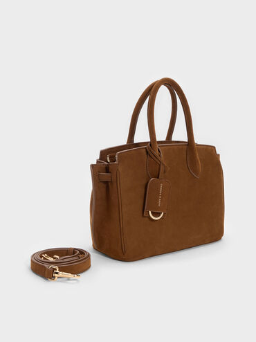 Ginevra Tote Bag, Pecan Brown, hi-res