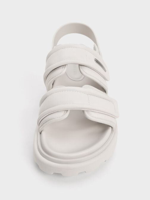 Romilly 鋸齒厚底涼鞋, 白色, hi-res