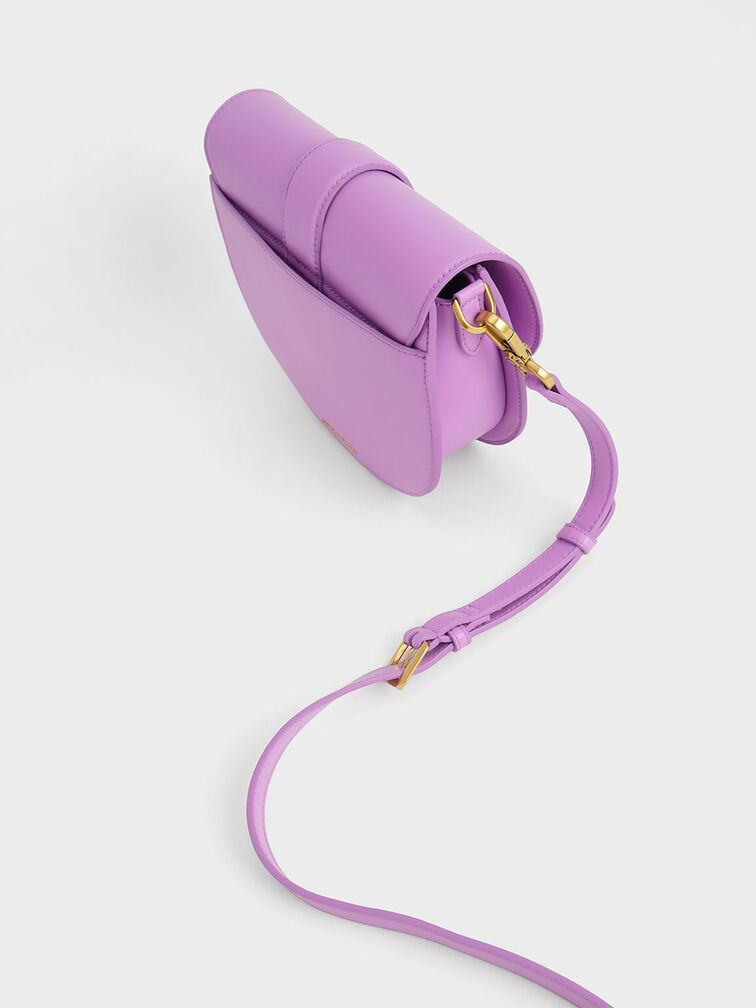 Gabine Saddle Bag - Purple