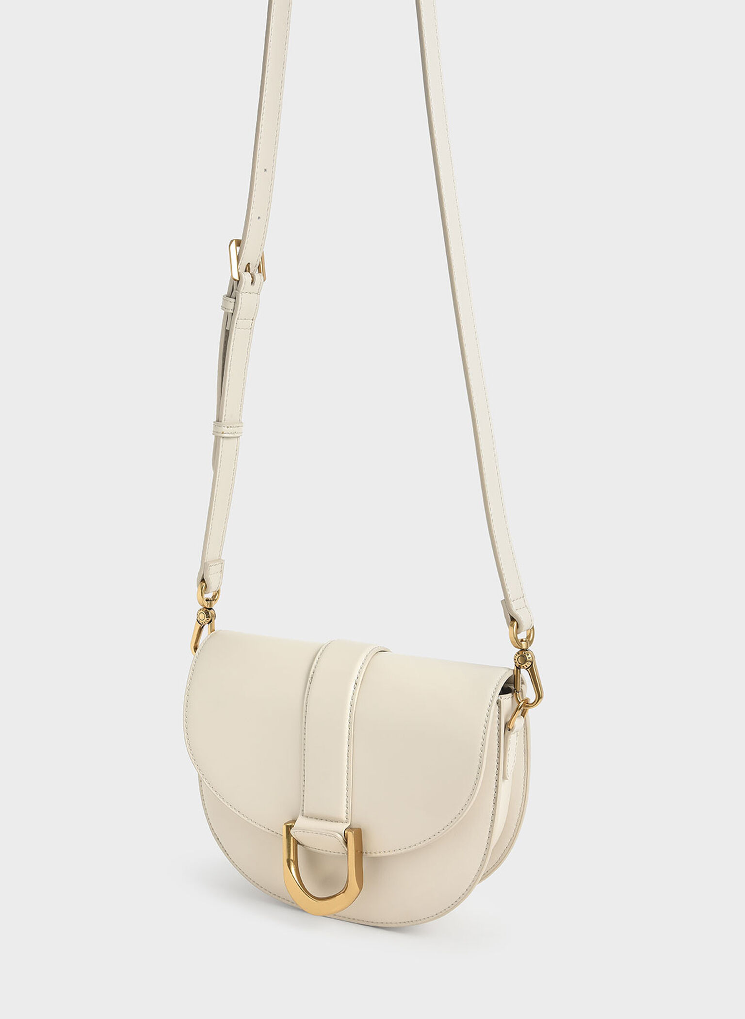 Gabine Saddle Bag, Cream, hi-res