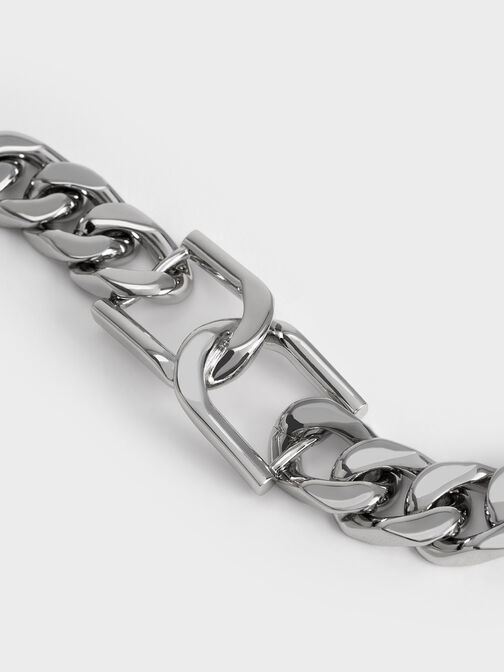 Gabine Chain-Link Bracelet, Silver, hi-res