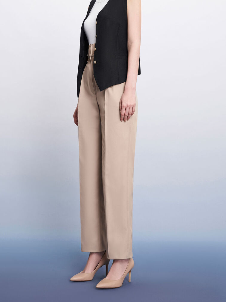 Emmy Pointed-Toe Stiletto Pumps, Nude, hi-res