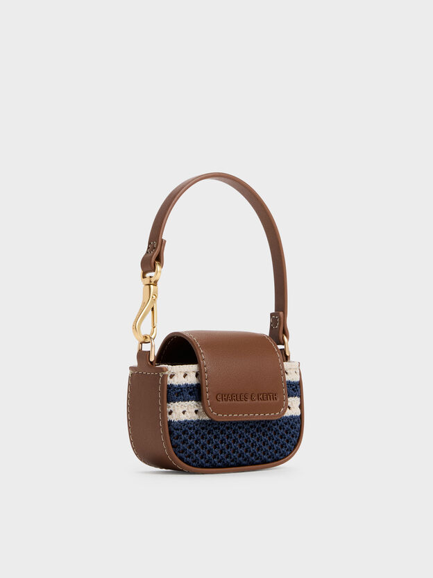 Ida Striped Knitted Micro Pouch, Multi, hi-res