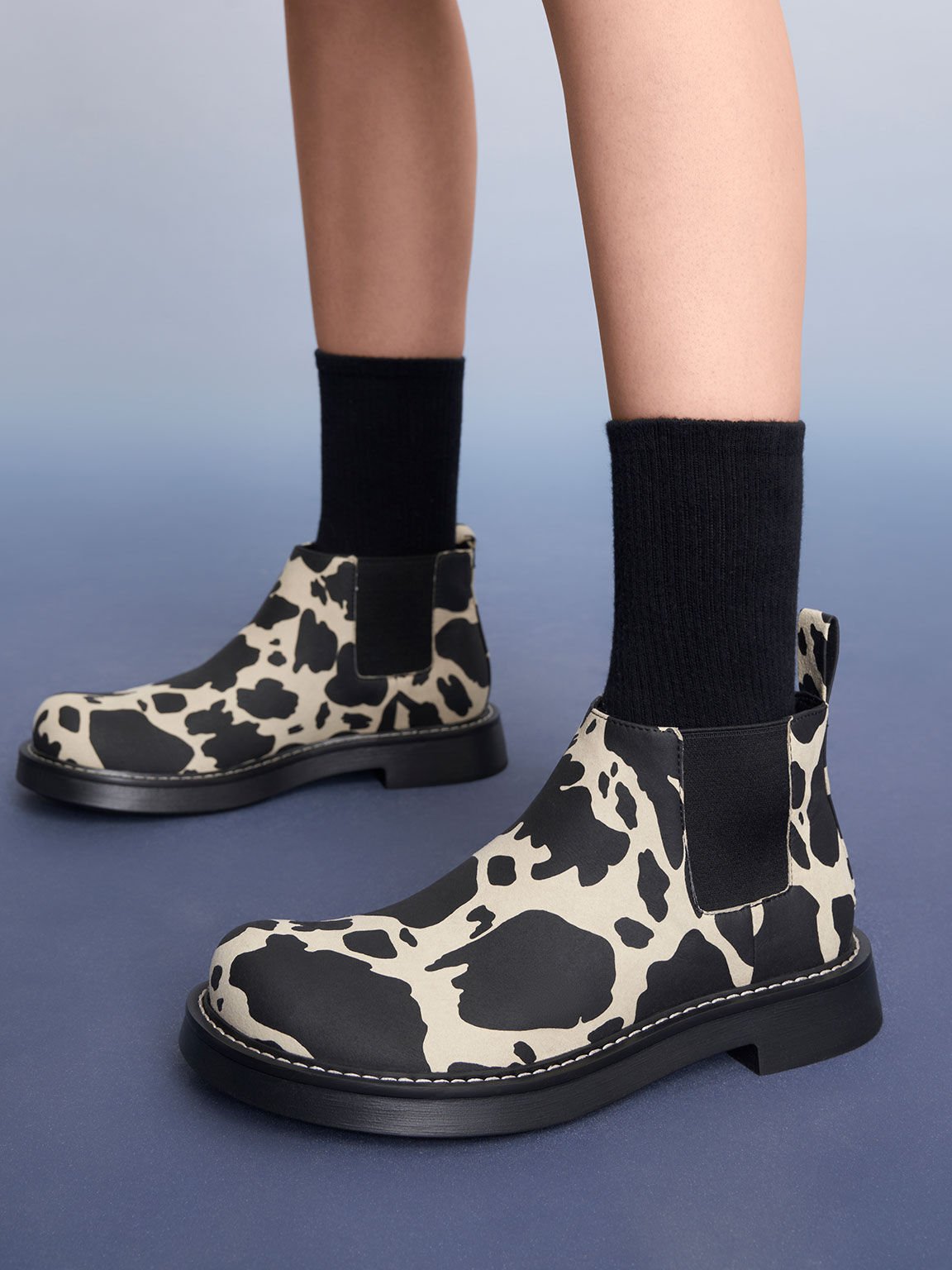 Penelope 切爾西短靴, 原色動物紋, hi-res