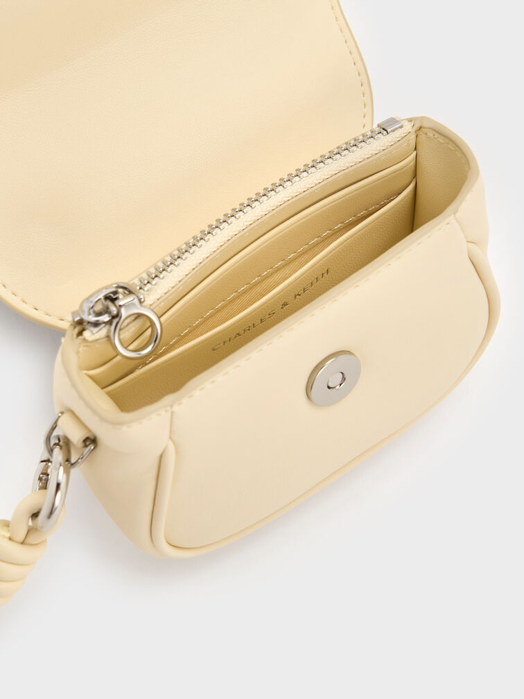 Sammie Knotted-Strap Wristlet, Butter Yellow, hi-res