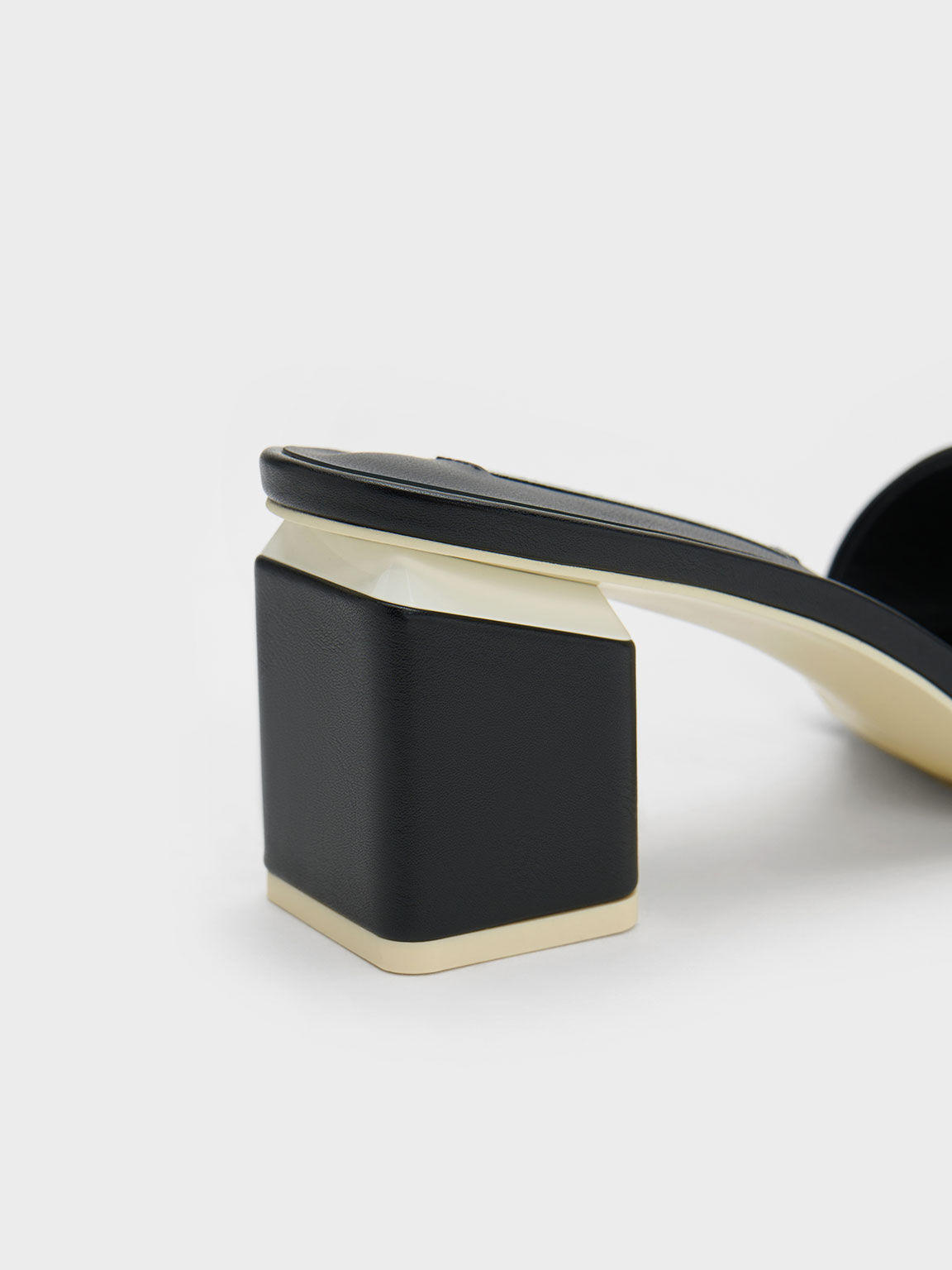 Gold mules block clearance heel