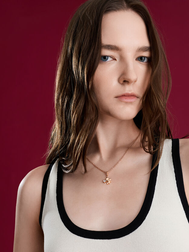 Collar de cadena Arleth, Oro rosa, hi-res