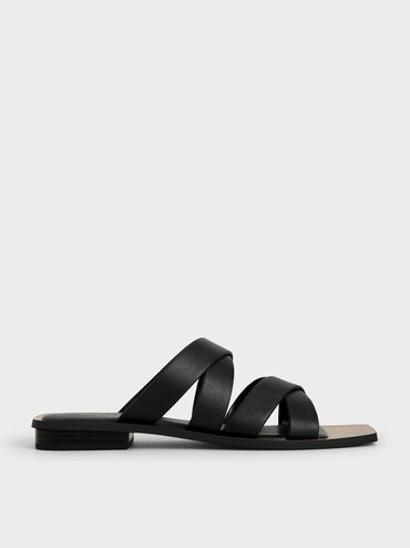 Double Crossover Slides, Black, hi-res